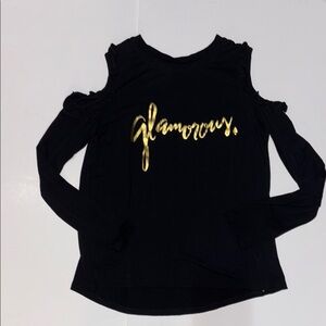 Kate Spade Black Cut-Out Shoulder Sweatshirt